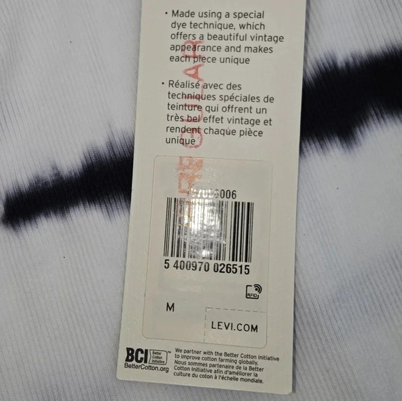 LEVIS HIGH NECK TANK CAVIAR TIE DYE NWT - Picture 6 of 7